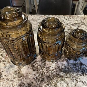 *SOLD* STARSand Moon Smokey canisters.